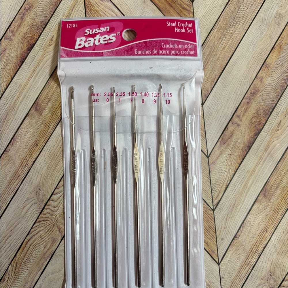 Susan Bates Steel Crochet Hook Set